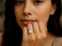 1.50Ct Cushion Lab Grown IGI G/VS1 Diamond Ring in 14K Yellow Gold