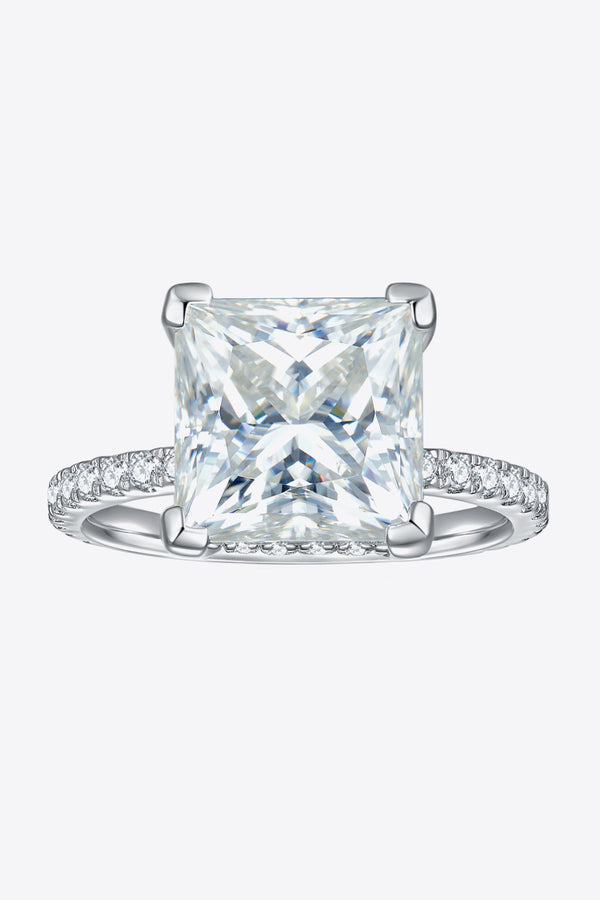 5.52 Carat Moissanite Side Stone Ring-Teresa's Fashionista LLC