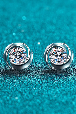 Feeling Fun Moissanite Stud Earrings-Teresa's Fashionista LLC