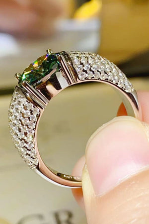 3 Carat Moissanite Side Stone Ring-Teresa's Fashionista LLC