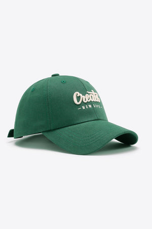 CREATE NEW LIFE Adjustable Cotton Baseball Cap-Teresa's Fashionista LLC