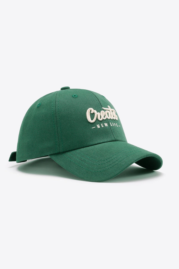 CREATE NEW LIFE Adjustable Cotton Baseball Cap-Teresa's Fashionista LLC