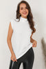 Mock Neck Cap Sleeve Blouse-Teresa's Fashionista LLC