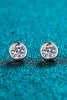 Moissanite Round-Shaped Stud Earrings-Teresa's Fashionista LLC