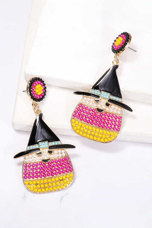 Witch's Hat Shape Synthetic Pearl Dangle Earrings-Teresa's Fashionista LLC