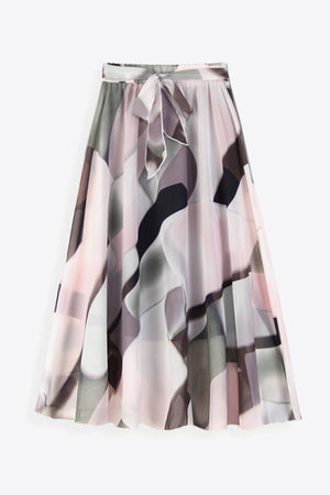 Full Size Floral Tie-Waist Skirt-Teresa's Fashionista LLC