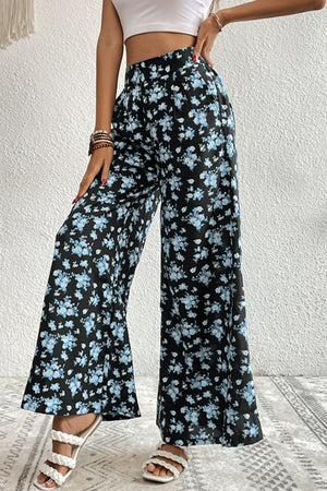 Floral Pocket Culottes-Teresa's Fashionista LLC