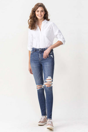 Lovervet Hayden Full Size High Rise Skinny-Teresa's Fashionista LLC