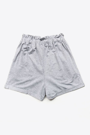 Buttoned Drawstring Waist Cuffed Shorts-Teresa's Fashionista LLC