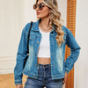 Washed Denim Jacket-Teresa's Fashionista LLC