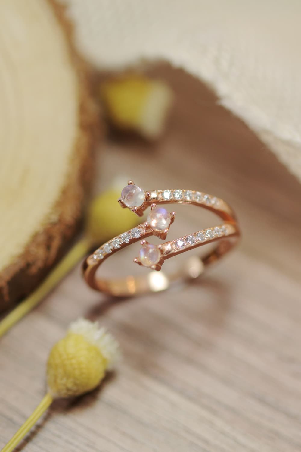 High Quality Natural Moonstone 925 Sterling Silver Ring-Teresa&#39;s Fashionista LLC