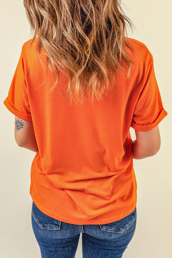Graphic Round Neck T-Shirt-Teresa's Fashionista LLC