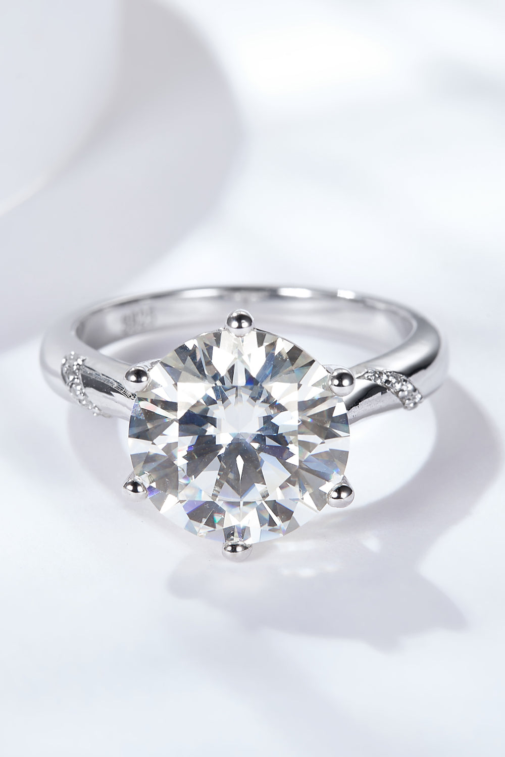 5 Carat Moissanite Solitaire Ring-Teresa's Fashionista LLC