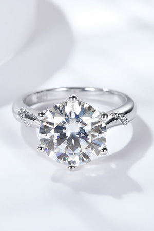 5 Carat Moissanite Solitaire Ring-Teresa's Fashionista LLC