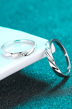 Minimalist 925 Sterling Silver Rhodium-Plated Ring-Teresa's Fashionista LLC