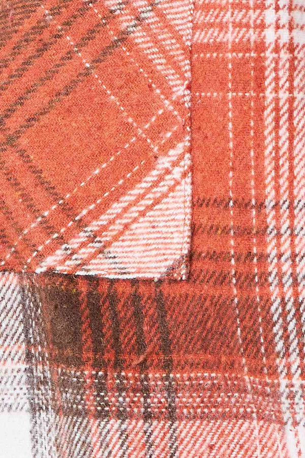 Double Take Plaid Collared Neck Long Sleeve Shirt-Teresa's Fashionista LLC