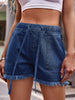Drawstring Raw Hem Denim Shorts-Teresa's Fashionista LLC