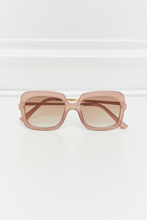 Square Metal-Plastic Hybrid Temple Sunglasses-Teresa's Fashionista LLC