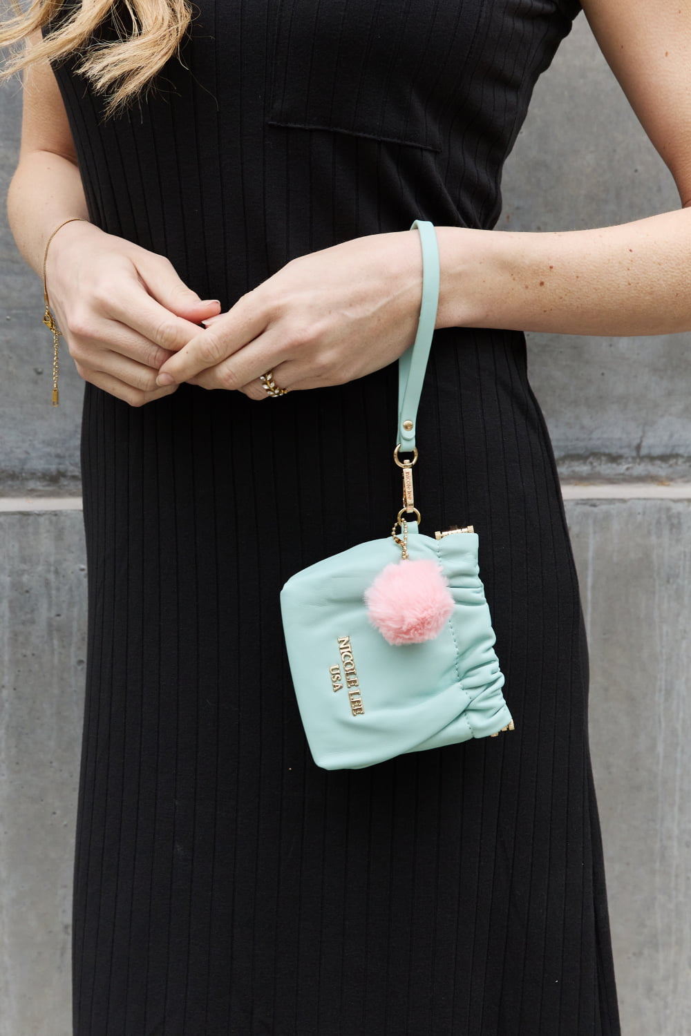 Nicole Lee USA Faux Leather Pouch-Teresa&#39;s Fashionista LLC