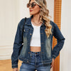 Washed Denim Jacket-Teresa's Fashionista LLC