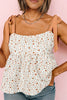 Floral Tie-Shoulder Babydoll Cami-Teresa's Fashionista LLC