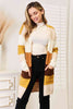 Woven Right Color Block Dropped Shoulder Cardigan-Teresa's Fashionista LLC