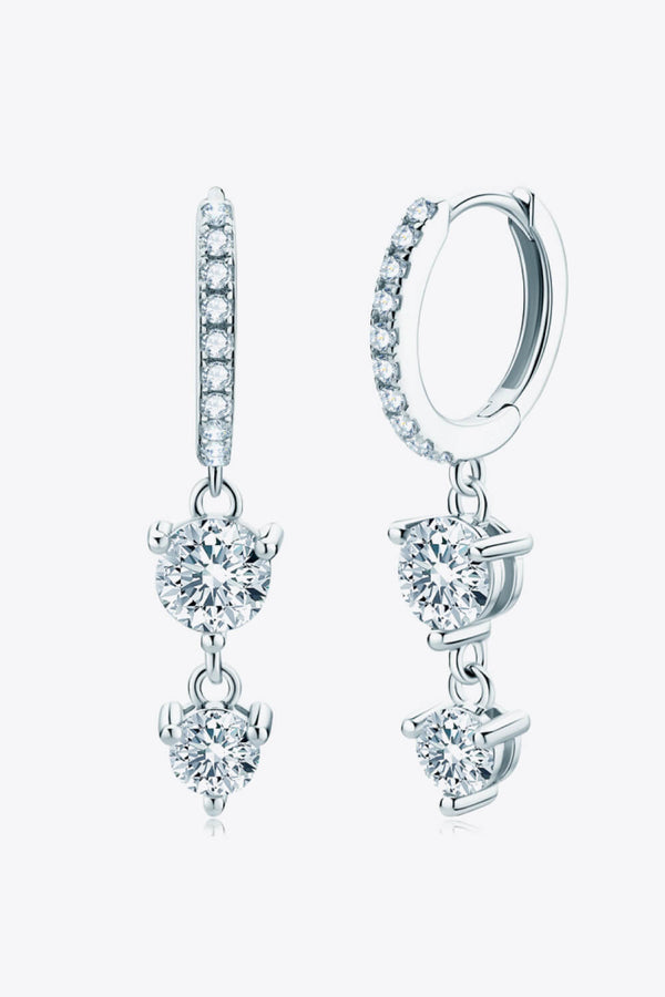 Be The One Moissanite Drop Earrings-Teresa's Fashionista LLC