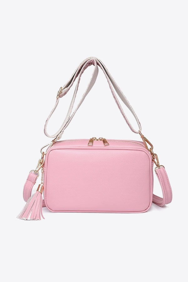 PU Leather Tassel Crossbody Bag-Teresa's Fashionista LLC
