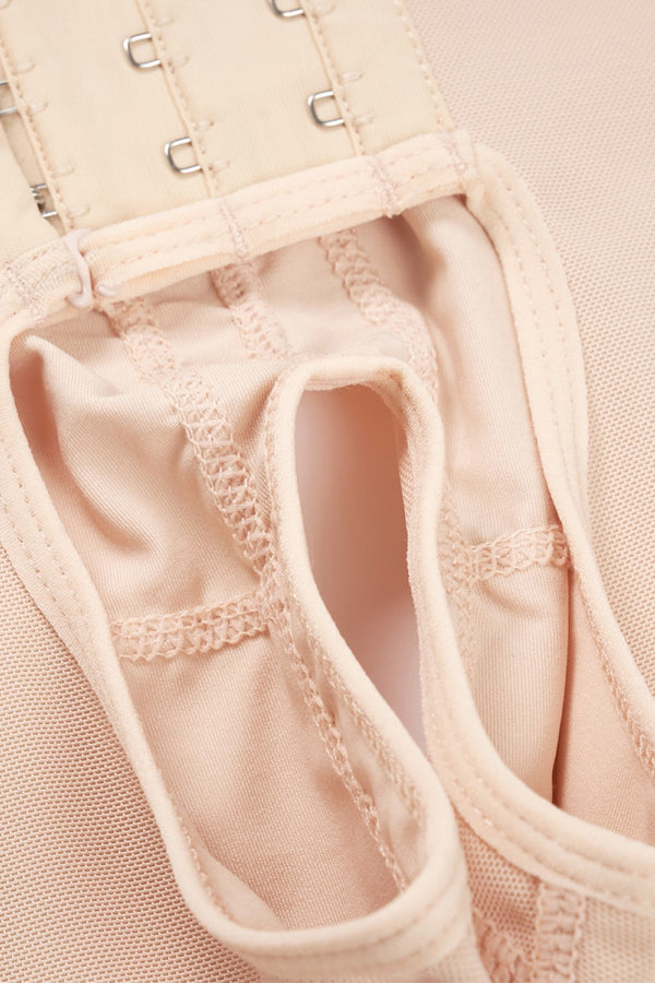 Full Size Hook-and-Eye Lace Trim Shaping Bodysuit-Teresa's Fashionista LLC