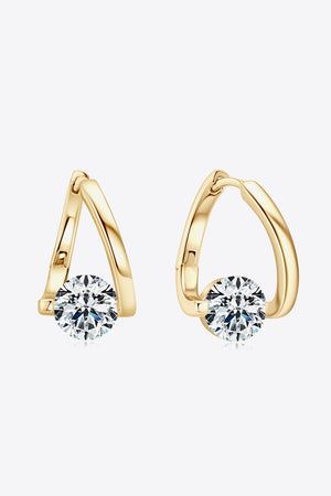 2 Carat Moissanite 925 Sterling Silver Heart Earrings-Teresa's Fashionista LLC