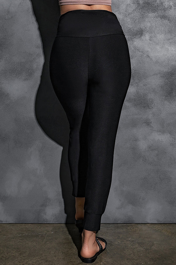 High-Rise Wide Waistband Joggers-Teresa's Fashionista LLC