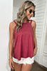 Cutout Round Neck Sleeveless Top-Teresa's Fashionista LLC