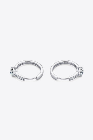 Carry Your Love 1 Carat Moissanite Platinum-Plated Earrings-Teresa's Fashionista LLC