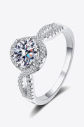 Feel The Joy 925 Sterling Silver Moissanite Ring-Teresa's Fashionista LLC
