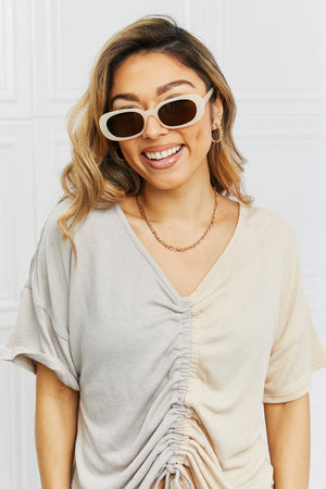 Oval Full Rim Sunglasses-Teresa's Fashionista LLC