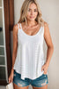 Eyelet Scoop Neck Cami-Teresa's Fashionista LLC