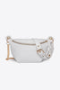 PU Leather Chain Strap Crossbody Bag-Teresa's Fashionista LLC