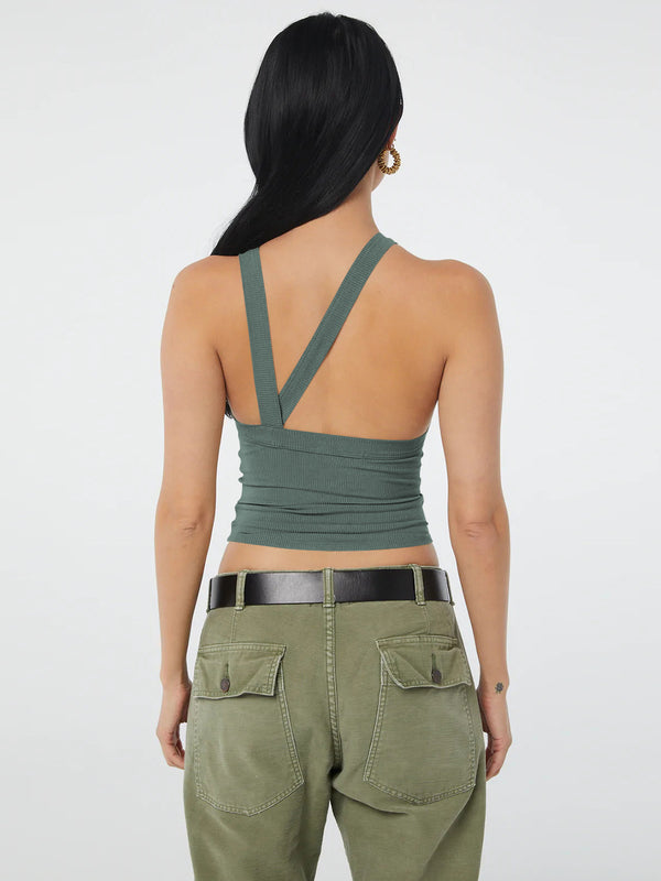 Halter Neck Ribbed Cropped Top-Teresa's Fashionista LLC