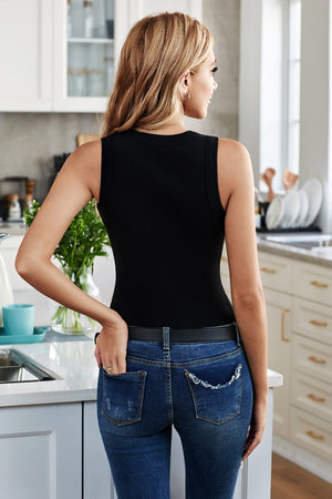 Round Neck Sleeveless Tank-Teresa's Fashionista LLC