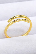 FAITH OVER FEAR Bypass Ring-Teresa's Fashionista LLC
