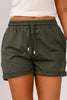 Drawstring Waist Cuffed Shorts-Teresa's Fashionista LLC