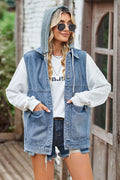 Sleeveless Denim Top with A Detachable Hood-Teresa's Fashionista LLC