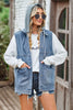 Sleeveless Denim Top with A Detachable Hood-Teresa's Fashionista LLC