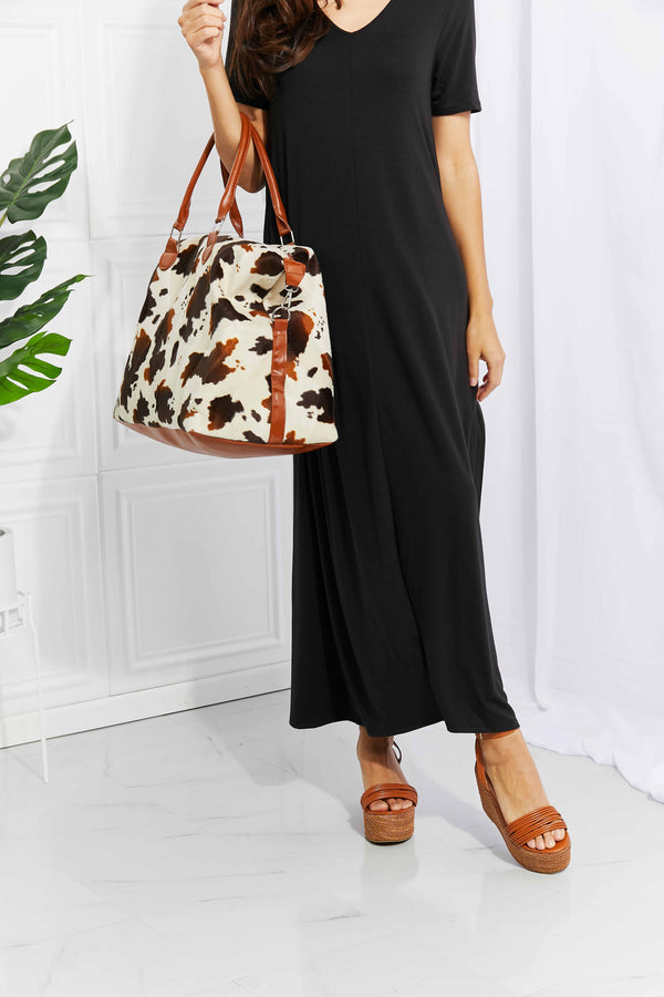 Animal Print Plush Weekender Bag-Teresa's Fashionista LLC