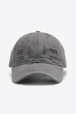 Distressed Adjustable Baseball Cap-Teresa's Fashionista LLC