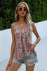 Printed Slit Scoop Neck Tank-Teresa's Fashionista LLC