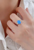 925 Sterling Silver Opal Solitaire Ring-Teresa's Fashionista LLC