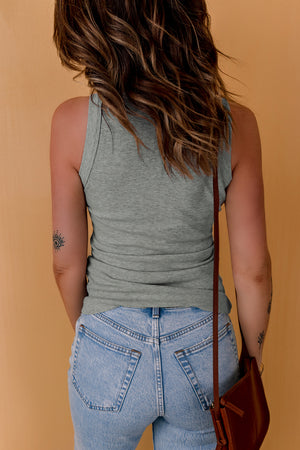 Round Neck Sleeveless Tank-Teresa's Fashionista LLC