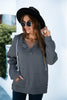Quarter Snap Drawstring Hoodie with Kangaroo Pocket-Teresa's Fashionista LLC