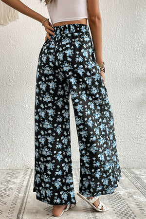 Floral Pocket Culottes-Teresa's Fashionista LLC